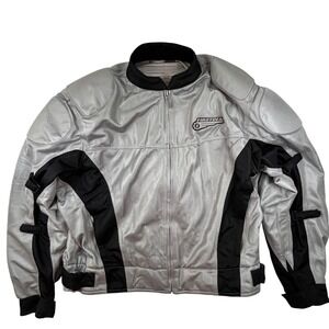 FirstGear Mesh Motorcycle Jacket Padded Hypertex Meshtex XXL Gray Black